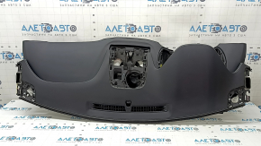 Торпедо передняя панель с AIRBAG Hyundai Santa FE 21-23 черная, с накладками и молдингами серый ромб, царапины
