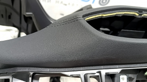Торпедо передняя панель с AIRBAG Hyundai Santa FE 21-23 черная, с накладками и молдингами серый ромб, царапины