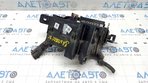 Cutie de siguranțe sub capotă Hyundai Santa FE 21-23 fără cablaj, suport defect
