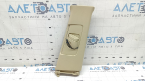 Накладка центральной стойки верхняя ремень правая Toyota Camry v55 15-17 usa бежевая, царапины