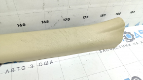Ornament prag interior ușă spate stânga Toyota Camry V55 15-17 SUA bej, zgârieturi/, curățabil chimic