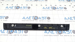 Ornament prag ușă dreapta față Toyota Camry V55 15-17 SUA negru, cu ornamente cromate, uzat, denivelat