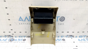 Накладка центральной консоли задняя Toyota Camry v55 15-17 usa бежевая, царапины