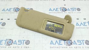 Козырек правый Toyota Camry v55 15-17 usa бежевый, без крючка, под химчистку