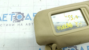 Козырек правый Toyota Camry v55 15-17 usa бежевый, без крючка, под химчистку