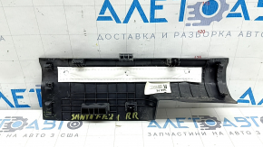 Ornament prag ușă spate dreapta Hyundai Santa FE 21-23 negru, zgârieturi, uzură, prindere ruptă