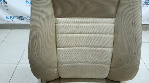 Scaun pasager Toyota Camry v55 15-17 SUA fără airbag, LE, mecanic, material textil bej, curățabil chimic