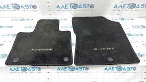 Set covorașe, material textil, Hyundai Santa FE 19-22, negru, curățabil chimic