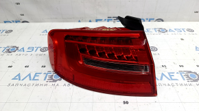 Фонарь внешний крыло левый Audi A4 B8 13-16 рест седан LED, царапины