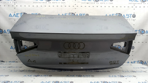 Capac portbagaj Audi A4 B8 13-16 sedan rest fără eleron, argintiu LX7P, vopsit 0.3-0.35