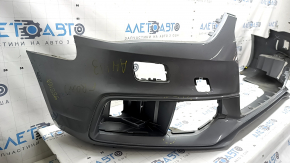 Bara față neaderentă Audi A4 B8 13-16 rest, S-Line, argintie, pentru spălătoare faruri, fără dopuri, zgârieturi, elemente de fixare presate, crăpate, rupte, element de fixare rupt
