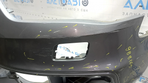 Bara față neaderentă Audi A4 B8 13-16 rest, S-Line, argintie, pentru spălătoare faruri, fără dopuri, zgârieturi, elemente de fixare presate, crăpate, rupte, element de fixare rupt