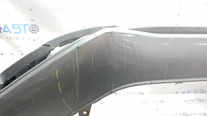 Bara față neaderentă Audi A4 B8 13-16 rest, S-Line, argintie, pentru spălătoare faruri, fără dopuri, zgârieturi, elemente de fixare presate, crăpate, rupte, element de fixare rupt