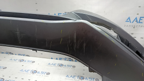 Bara față neaderentă Audi A4 B8 13-16 rest, S-Line, argintie, pentru spălătoare faruri, fără dopuri, zgârieturi, elemente de fixare presate, crăpate, rupte, element de fixare rupt