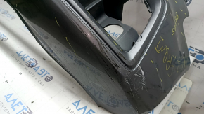 Bara față neaderentă Audi A4 B8 13-16 rest, S-Line, argintie, pentru spălătoare faruri, fără dopuri, zgârieturi, elemente de fixare presate, crăpate, rupte, element de fixare rupt