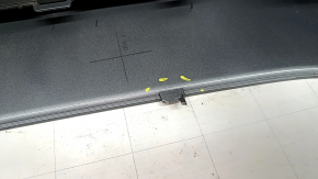 Bara față neaderentă Audi A4 B8 13-16 rest, S-Line, argintie, pentru spălătoare faruri, fără dopuri, zgârieturi, elemente de fixare presate, crăpate, rupte, element de fixare rupt