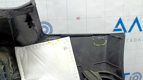 Ornamente arc dreapta Hyundai Santa FE 21-23 negre, fără butoane și brichetă, elemente de fixare rupte, zgârieturi, lovituri, crăpături