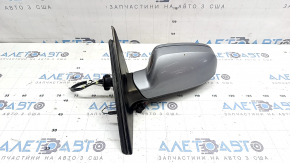 Зеркало боковое левое в сборе Audi A4 B8 08-16 12+2 пинов, память, поворотник, автозатемнение, BSM, серебро
