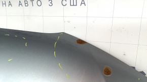Capotă Audi A4 B8 13-16, rest oțel, argintiu LX7P, coroziune, capăt