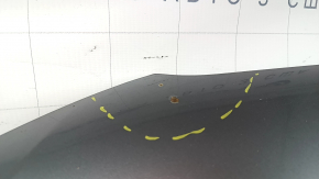 Capotă Audi A4 B8 13-16, rest oțel, argintiu LX7P, coroziune, capăt