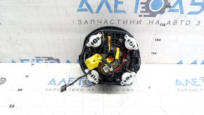 Подушка безопасности airbag в руль водительская Audi A4 B8 13-16 рест, под 3 спицы, черная,