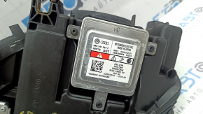 Фара передняя правая в сборе Audi A4 B8 13-16 рест ксенон led, под полировку, желтит led