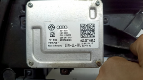 Фара передняя левая в сборе Audi A4 B8 13-16 рест ксенон led, под полировку, царапины, желтит led