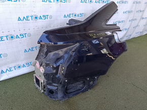 Aripă spate dreapta Audi A6 C8 19-25 retezată, albastră, cu urme de ciobituri