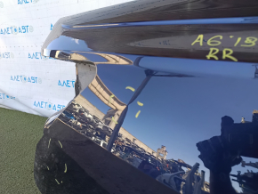 Aripă spate dreapta Audi A6 C8 19-25 retezată, albastră, cu urme de ciobituri