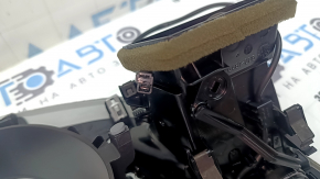 Накладка передней панели обрамления щитка приборов Audi A4 B8 08-15 серая, с воздуховодом, трещина в крепление
