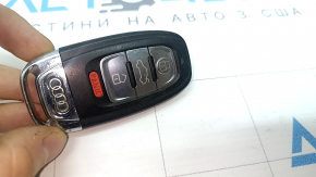 Ключ Audi A4 B8 08-16 smart 4 кнопки, тычки на хроме, царапины