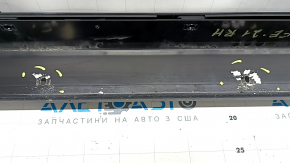 Комплект порогов подножки Hyundai Santa FE 19-23 структура с хром, трещины, царапины, надломано крепление, коррозия кронштейнов