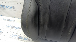 Tapițerie spătar scaun șofer BMW X3 G01 18-21, imitație de piele neagră, încălzită, gata de curățare chimică, cabluri de încălzire tăiate