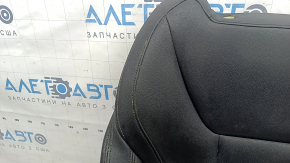 Tapițerie spătar scaun șofer BMW X3 G01 18-21, imitație de piele neagră, încălzită, gata de curățare chimică, cabluri de încălzire tăiate