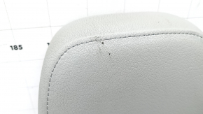 Подголовник 2 ряда правый Audi A4 B8 08-16 кожа серая с серой строчкой, потерт