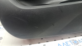 Ornament ușă, placă portieră dreapta față, BMW X3 G01 18-21, imitație de piele neagră, inserție piele neagră, inserție lemn structural, cotiera piele neagră, inserție cromată, cu mâner, zgârieturi, necesită curățare