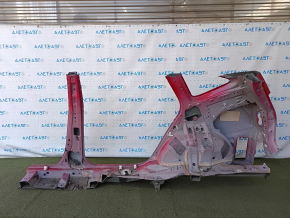 Aripă spate dreapta Toyota Prius V 12-17, decupată, cu stâlp central, roșie, cu țepi