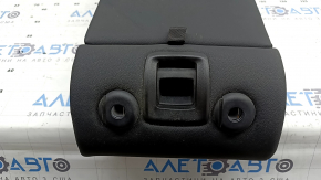 Spătar banchetă spate, al doilea rând, central, BMW X3 G01 18-21, imitație de piele neagră, cu cotieră, curățabil chimic