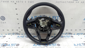 Volan nefinisat BMW X3 G01 18-24, piele, negru, fără încălzire, cu padele, uzat, zgârieturi