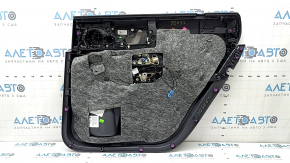 Ornamente ușă, placă spate stânga, Mercedes X167 GLS 450 20-26, gri închis, inserție și cotieră, piele bej, mulaj sub lemn închis Burmester, sub scaun, zgârieturi, lovituri