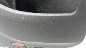 Ornamente ușă, placă spate stânga, Mercedes X167 GLS 450 20-26, gri închis, inserție și cotieră, piele bej, mulaj sub lemn închis Burmester, sub scaun, zgârieturi, lovituri