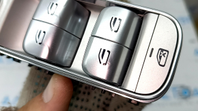 Comandă ridicare geam stânga față Mercedes X167 GLS 450 580 20-26 cromată cu oglinzi rabatabile automat, umflată cromată