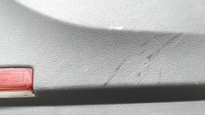 Ornamente ușă, placă stânga față, Mercedes X167 GLS 450 580 20-26, gri închis, inserție și cotieră, piele bej, mulaj sub lemn închis Burmester, zgârieturi, rupturi, pentru curățare chimică