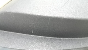 Ornamente ușă, placă stânga față, Mercedes X167 GLS 450 580 20-26, gri închis, inserție și cotieră, piele bej, mulaj sub lemn închis Burmester, zgârieturi, rupturi, pentru curățare chimică