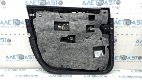 Ornamente ușă, placă dreapta față, Mercedes X167 GLS 450 580 20-26, gri închis, inserție și cotieră, piele bej, mulaj sub lemn închis Burmester, zgârieturi