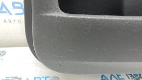 Ornamente ușă, placă dreapta față, Mercedes X167 GLS 450 580 20-26, gri închis, inserție și cotieră, piele bej, mulaj sub lemn închis Burmester, zgârieturi