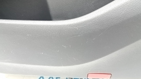 Ornamente ușă, placă dreapta față, Mercedes X167 GLS 450 580 20-26, gri închis, inserție și cotieră, piele bej, mulaj sub lemn închis Burmester, zgârieturi