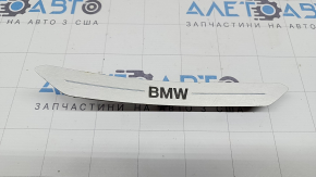 Inserție prag ușă spate dreapta BMW X5 G05 19-23 cromat BMW, cu iluminare din spate, zgârieturi, oxidat