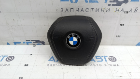 Airbag în volanul șoferului BMW X5 G05 19-26 piele neagră