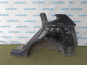Aripă spate stânga Nissan Rogue 21-23 tăiată, neagră, cu urme de ciobituri
